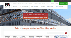 Desktop Screenshot of fc-beton.dk